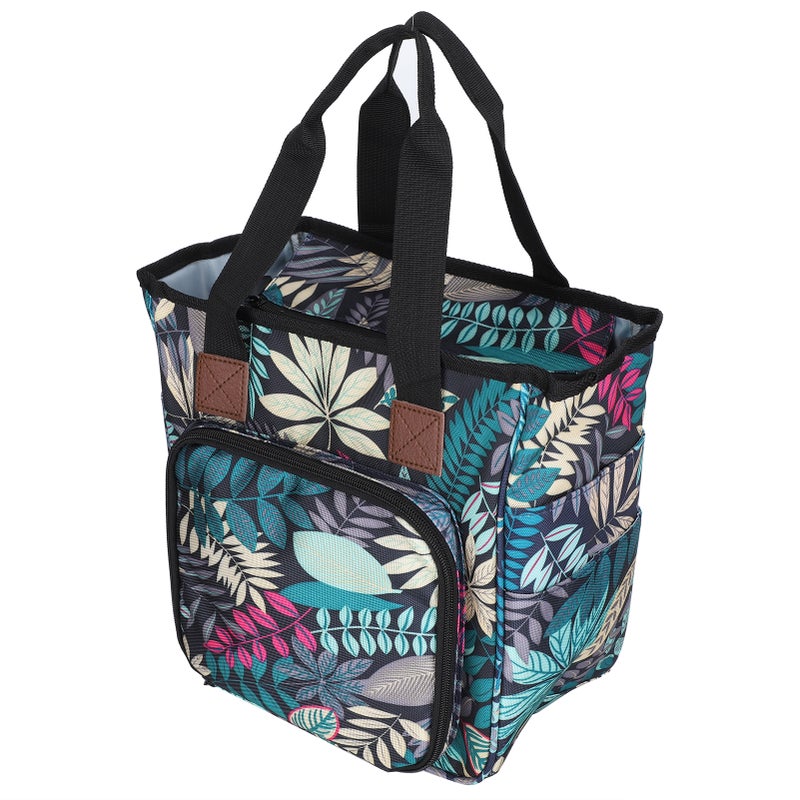 Knitting Organizer Large Capacity Water Resistant Portable Craft Bag - Sturdy Multi-Storage Design Yarn Tote Bag for Knitting Lovers, Crochet Beginners and Travel Use - Image 4