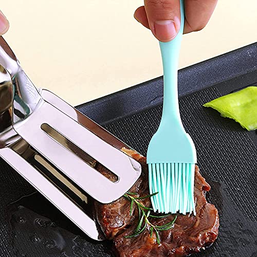 we3 Silicone Cooking Utensils Set, Kitchen Utensils Include Silicone Spatula Set, Turner, Brush, Whisk, Heat Resistant Non-Stick Cooking Tools (Blue) - Image 2