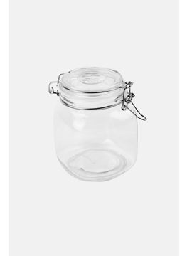 YOTO Square Glass Canister  With Clip , 1000 ml  - Image 3