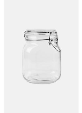 YOTO Square Glass Canister  With Clip , 1000 ml  - Image 1