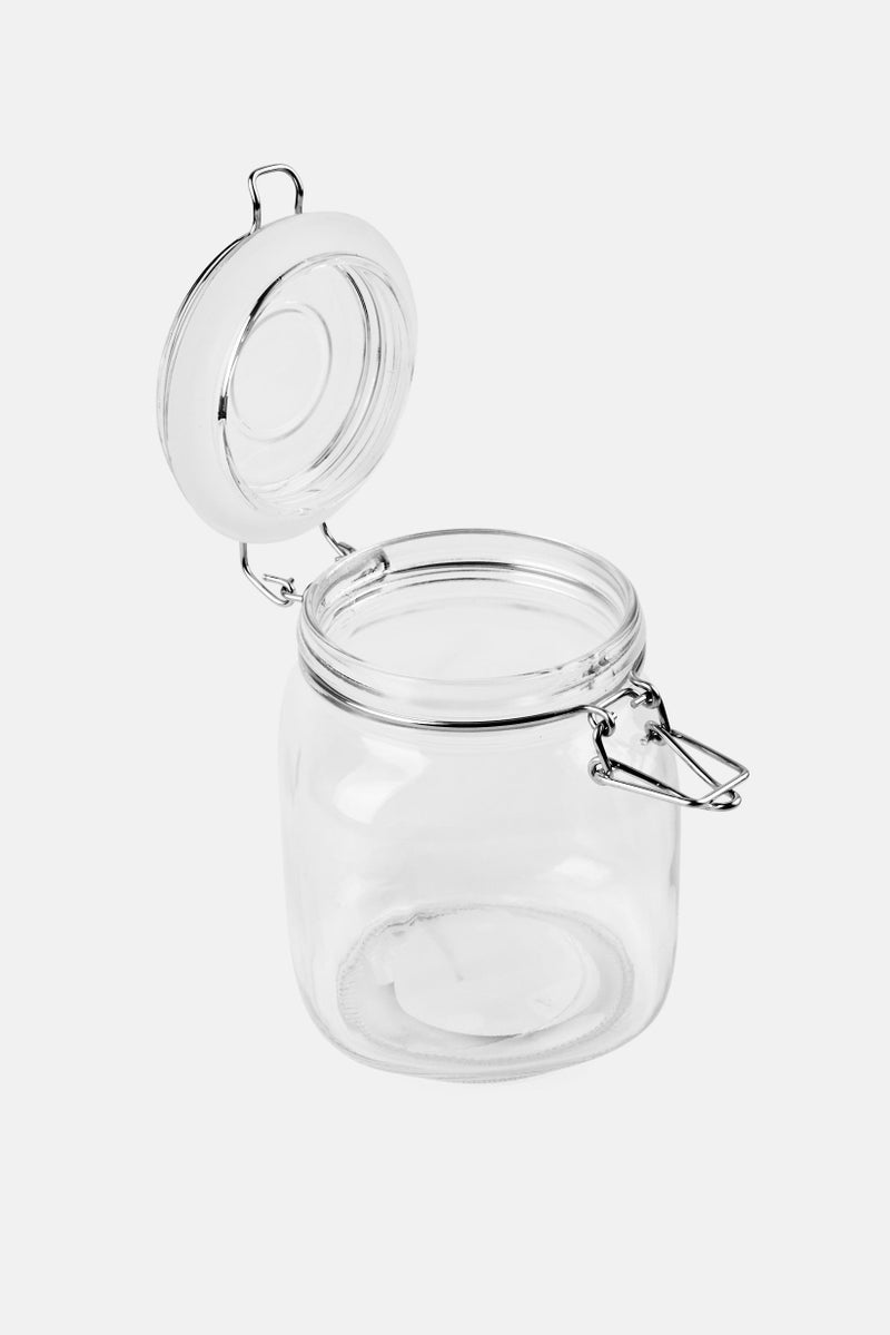 YOTO Square Glass Canister  With Clip , 1000 ml - Image 2