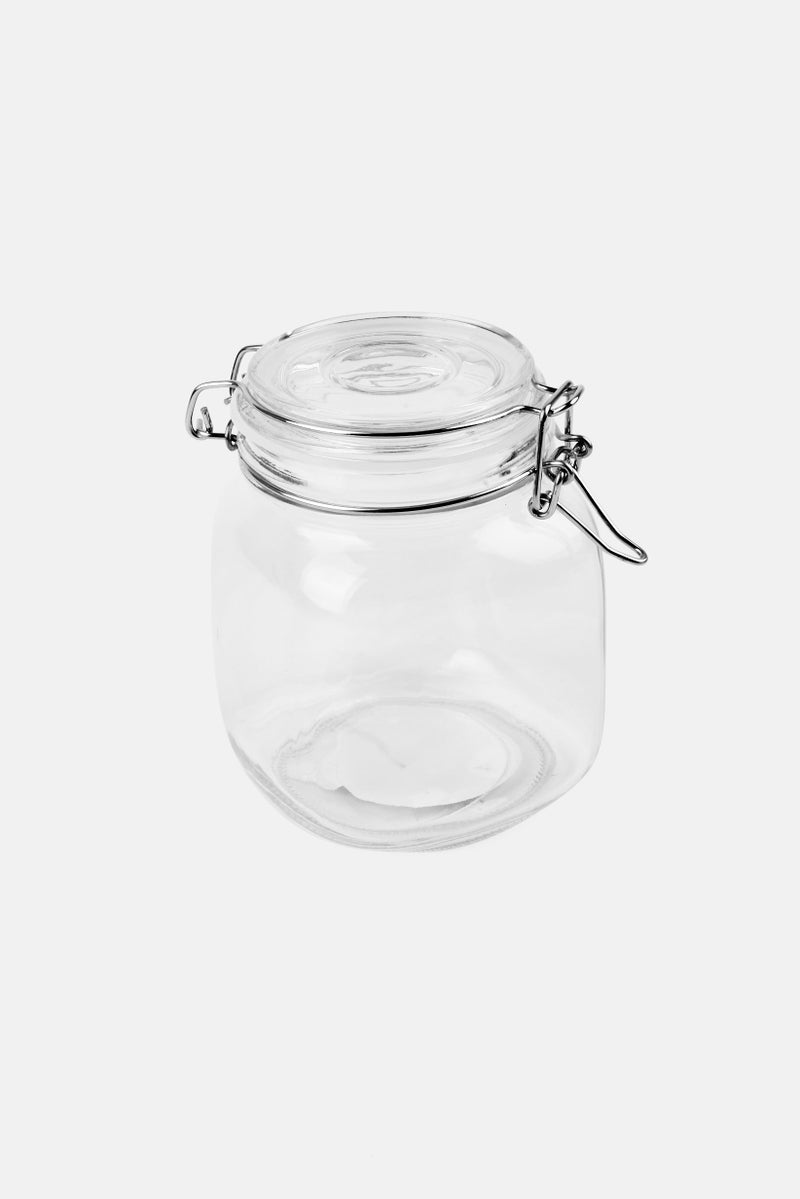 YOTO Square Glass Canister  With Clip , 1000 ml - Image 3