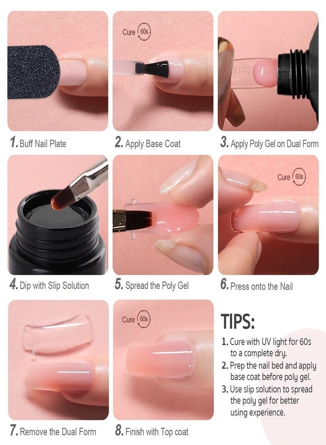 HUDA GIRL 23-in-1 Poly Nail Extension Gel Kit: Ultimate Builder Gel Set for Vibrant, Multicolor Nail Art Designs - Image 4