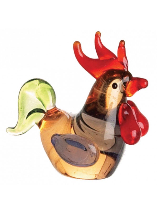 GANZ Miniature Glass Rooster Figurine - Image 1