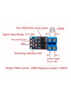 Generic 15A 400W DC 5V-36V Large Power Mosfet MOS FET Trigger Switch Driver Module  - Image 2