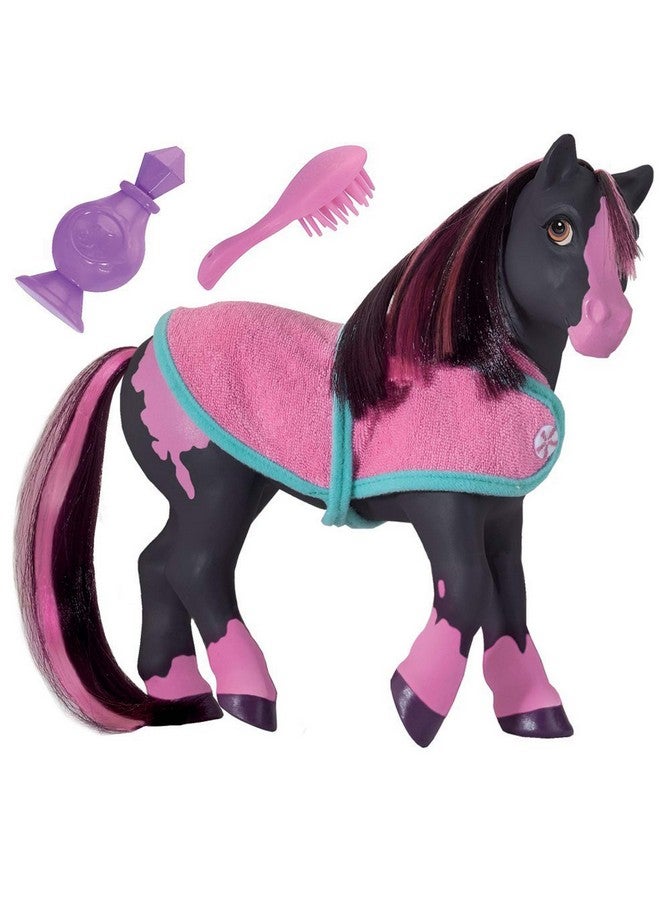 Breyer Breyer Horses Color Changing Bath Toy | Jasmine the Horse | Black / Pink with Surprise White | 7" x 7.5" | Toy | Ages 2+ | Model #7105 - Image 1