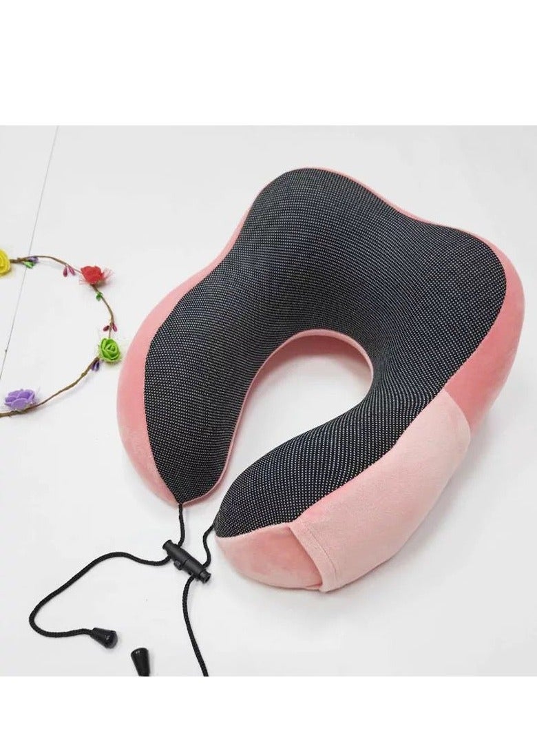 MORANO Murano Travel Pillow, U Shape Memory Foam Pillow for Airplane and Car, Ergonomic Design Removable and Washable Invisible Zipper with Storage Bag Gift 3D Sleeping Mask - Image 5