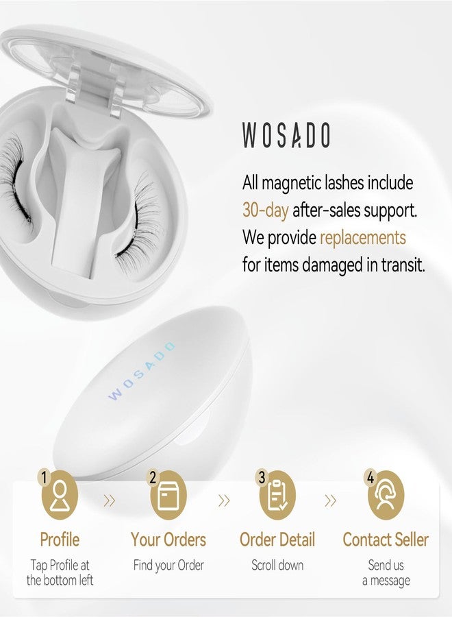 WOSADO Magnetic Eyelashes with Applicator Kit, [V10 Ultra Black] Reusable Magnetic Lashes without Eyeliner, Glue-free False Lashes, Waterproof, Lightweight, Suit for Natural Makeup - Image 3