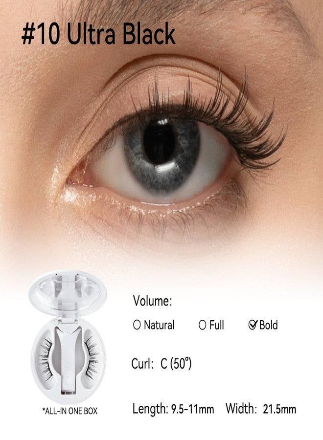 WOSADO Magnetic Eyelashes with Applicator Kit, [V10 Ultra Black] Reusable Magnetic Lashes without Eyeliner, Glue-free False Lashes, Waterproof, Lightweight, Suit for Natural Makeup - Image 2
