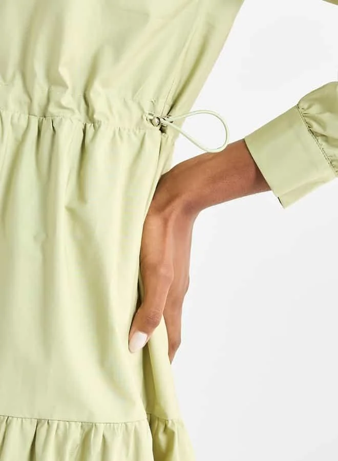 Splash FAV Tiered Cotton Midi Dress