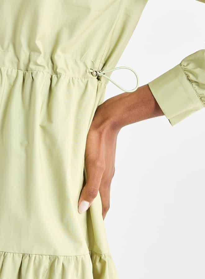 Splash FAV Tiered Cotton Midi Dress - Image 4