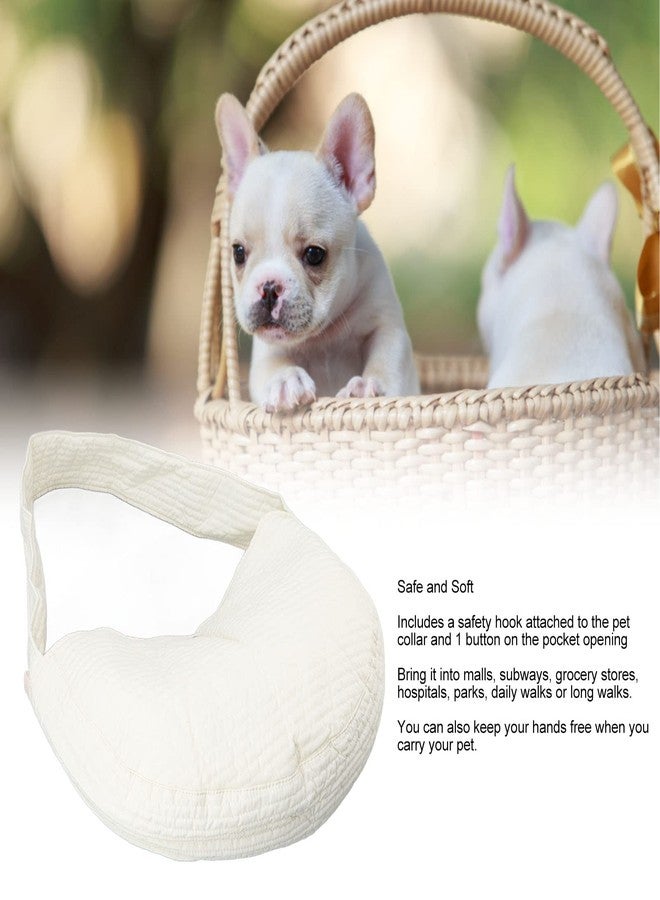 Asixxsix Dog Sling Carrier, Breathable Hand Safe Pet Sling Carrier Soft Comfortable Cat Sling Carrier with Widen Shoulder Strap for Outdoor, Traveling, Subway, Small Dogs, Cats, - Image 3