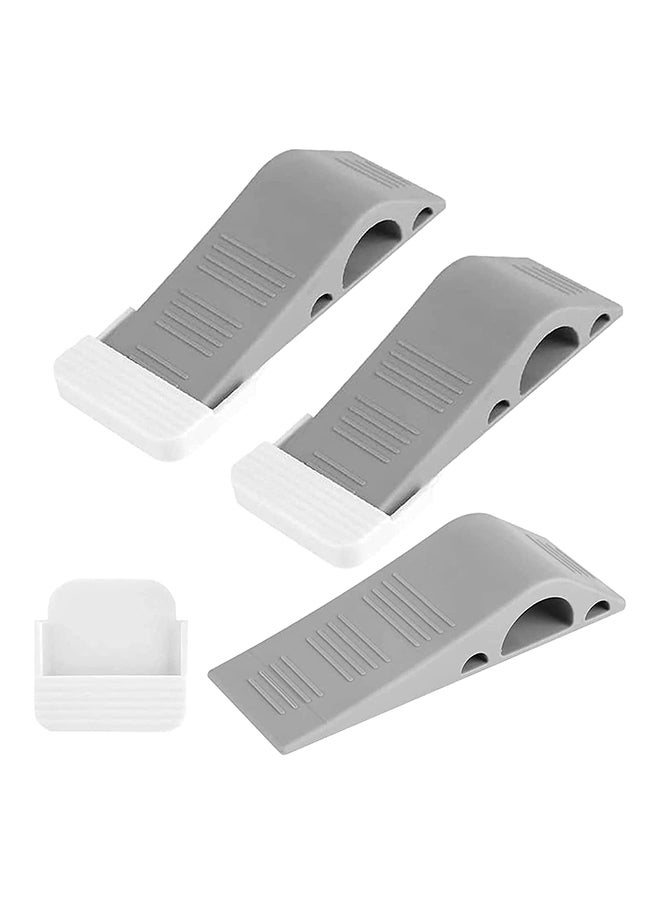 SKY-TOUCH SKY-TOUCH 3 Pieces per Pack Heavy Duty Rubber Door Stoppers, Non-Scratching Door Holder, Anti-Skid Durable Rubber Door Wedges for Home Office and School, Works with All Types of Floor  - Image 1
