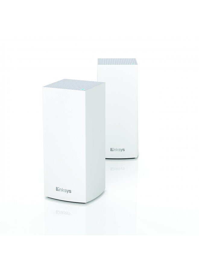 LINKSYS - Linksys MX8000 Mesh WiFi Router - AX4000 WiFi 6 Router - Velop Tri-Band WiFi Mesh Router - WiFi 6 Mesh Computer Routers For Wireless Internet - Internet Router - Connect 80+ Devices, 5,400 Sq Ft, 2-Pk - Image 1
