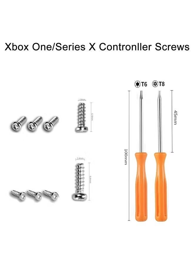 Screws Set for PS4 PS5, Xbox one/series X Controller Install Repair Screws and Phillips T6 T8 Screwdrivers Open Shell Tool - Image 4