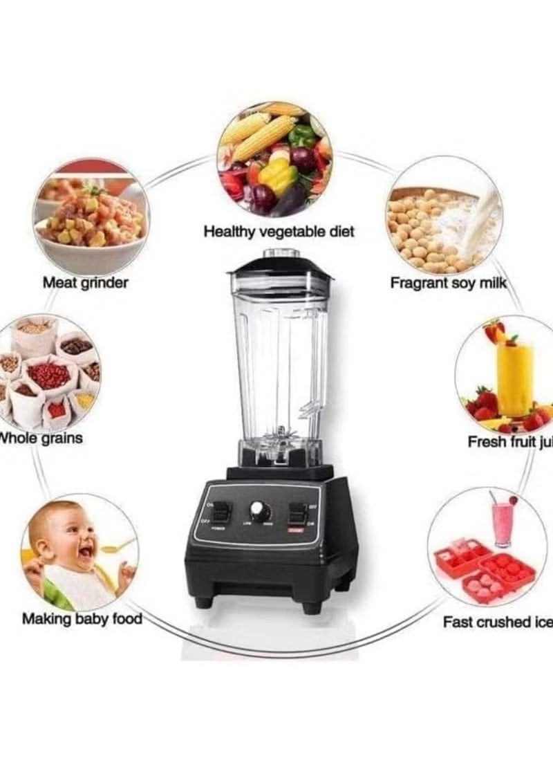 SLIVERS CRIEST - Slivers Criest 4500W Heavy Duty Commercial Grade Blender Multifunctional Juicer Mixer with 2 Jars SC 1589 Dishwasher Safe, Stainless Steel Blades Fruit Processor, Grinder, Smoothie Maker - Image 1