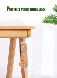 Y&D Cat Scratching Post, Natural Sisal Scratch Post Wrapped Around The Legs of Tables and Chairs, with Interactive Ball Toys  - Image 2