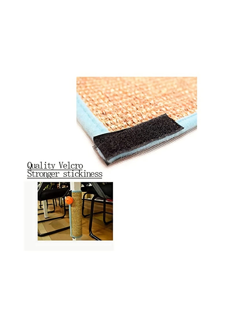 Y&D - Cat Scratching Post, Natural Sisal Scratch Post Wrapped Around The Legs of Tables and Chairs, with Interactive Ball Toys - Image 1