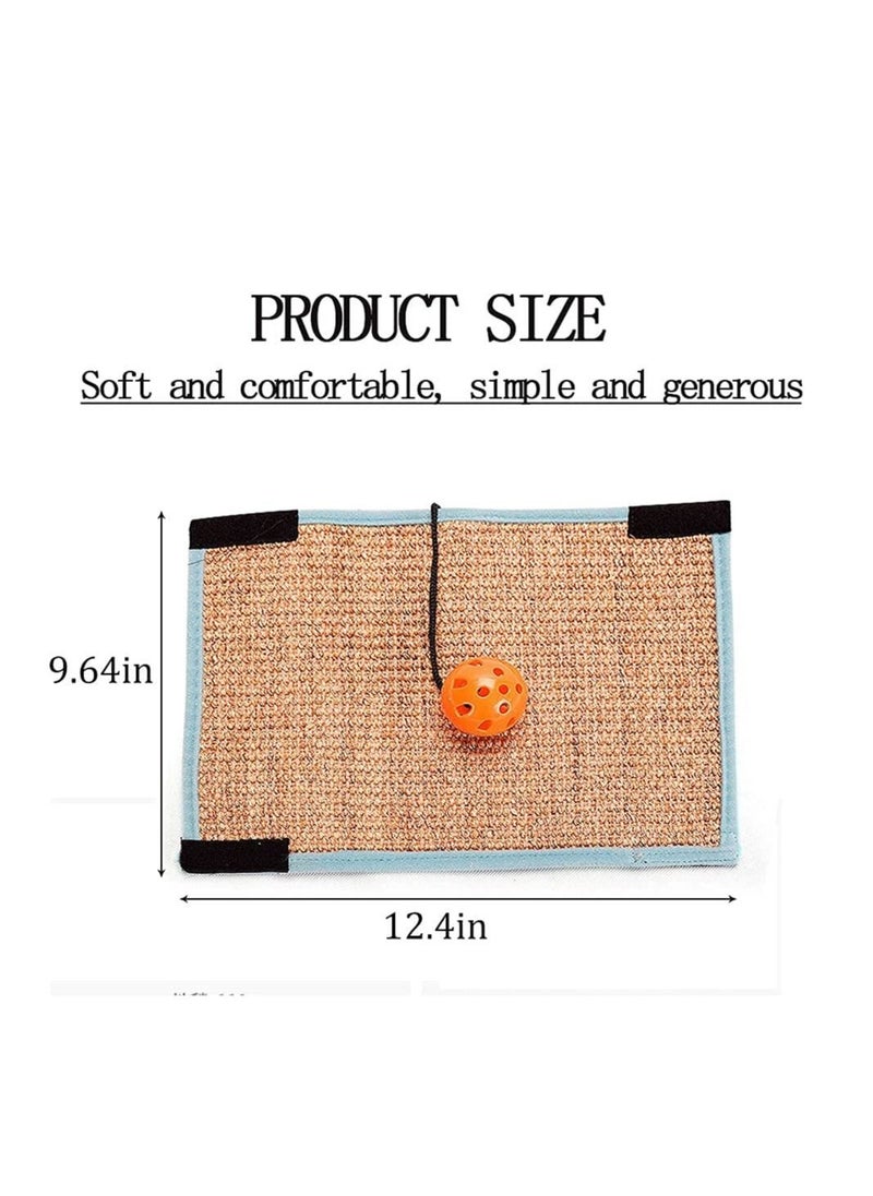 Y&D - Cat Scratching Post, Natural Sisal Scratch Post Wrapped Around The Legs of Tables and Chairs, with Interactive Ball Toys - Image 1