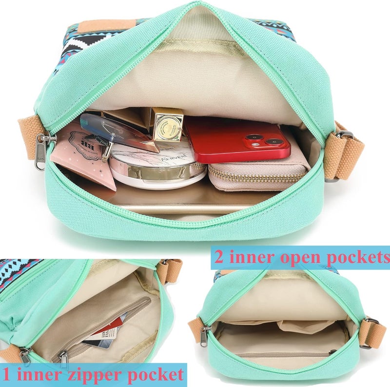 Leaper Girls Crossbody Purses for Kids 2 PCS Cross Body Bag Women Messenger Bag Girls Canvas Bag Cross Body Purse Set | for Kids, 2 PCS, Women - Image 3