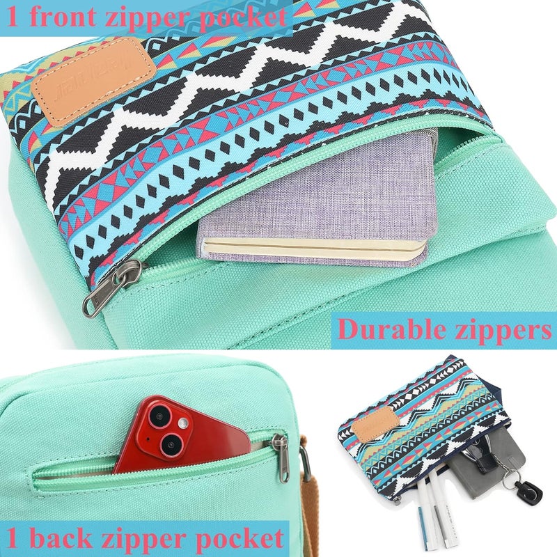 Leaper Girls Crossbody Purses for Kids 2 PCS Cross Body Bag Women Messenger Bag Girls Canvas Bag Cross Body Purse Set | for Kids, 2 PCS, Women - Image 4
