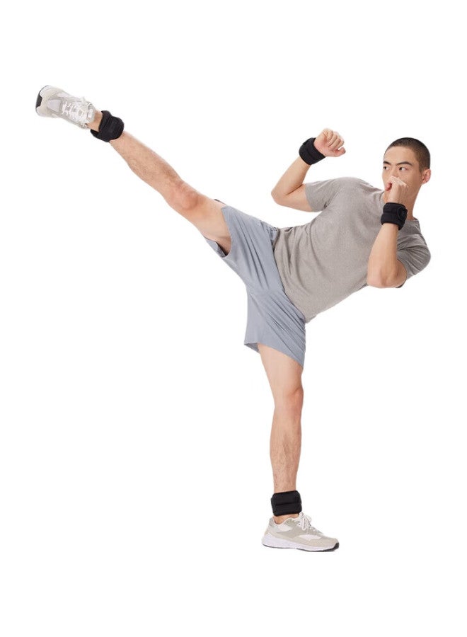 Keep أكياس رملية مثقلة لأحزمة الساق والمعصم، معدات تدريب الجري، تدريب امتحانات دخول المدارس الثانوية، أسود حبر، 1 كجم * 2 - Image 2