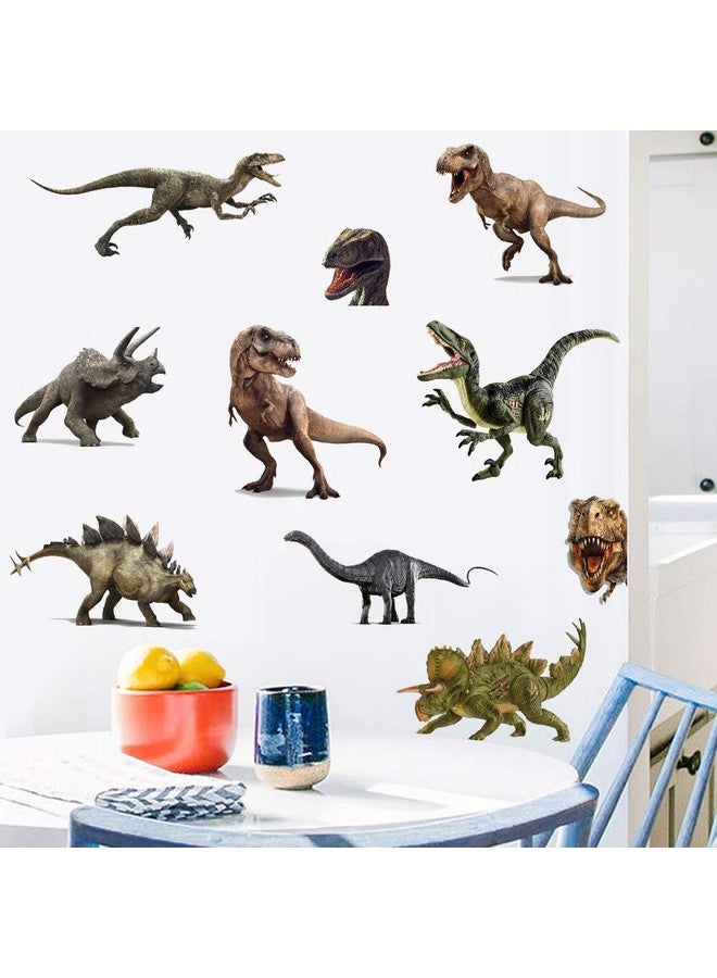 Kiddale Kiddle 3D Watercolour Dinosaur Kids Wall Stickers, Peel and Stick Removable Wall Decals for Kids Nursery Bedroom Living Room - Image 3