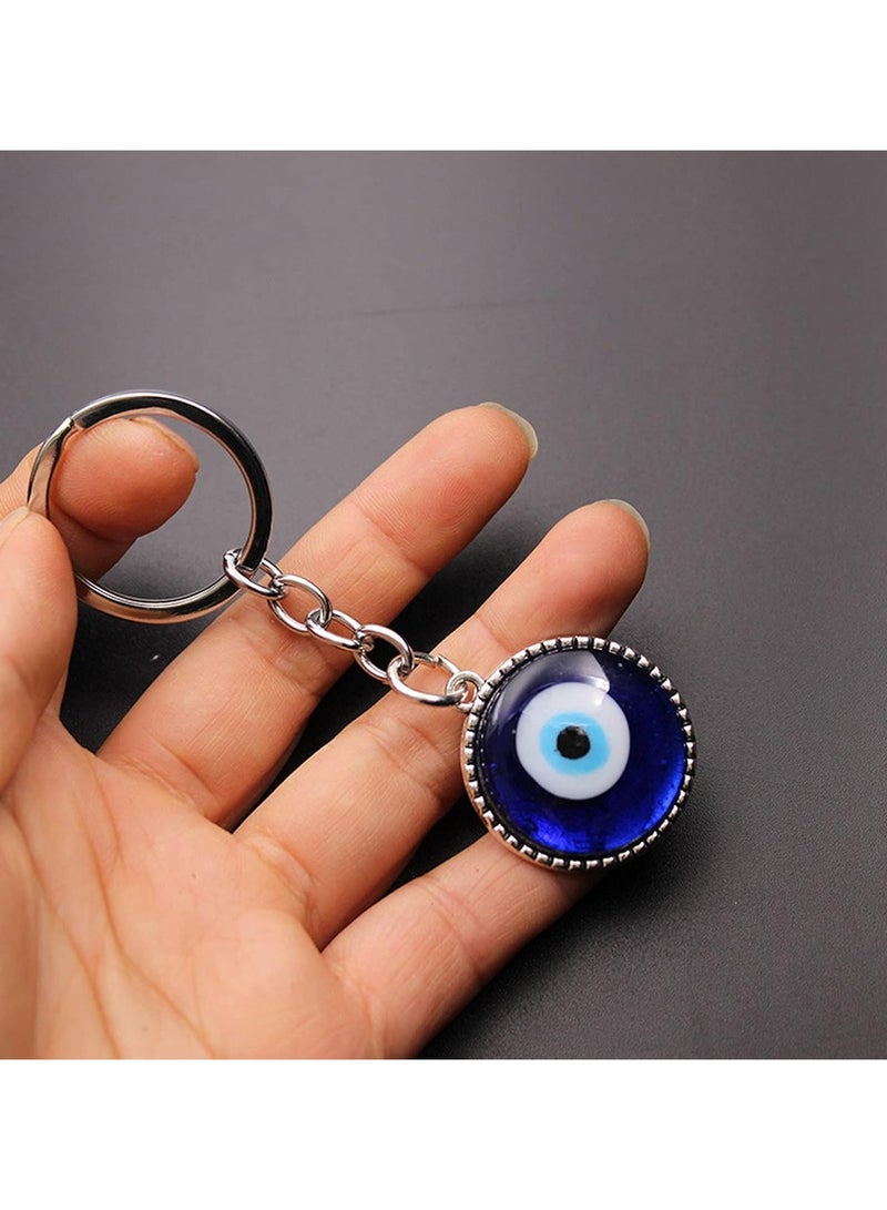 أوزيغالور 2 عبوة من سلاسل مفاتيح عين الشر التركية، حلية من سبيكة عين زرقاء للحظ - Image 3