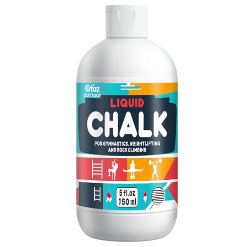 OUTTDOZ Pro Grade Liquid Chalk Mess-Free Gym Chalk for Weightlifting, Gymnastics, Rock Climbing, Dancing, Dries in Seconds| 1, 2, 4, 8, 30-Pack Options (5 oz 1-Pack) - Image 1