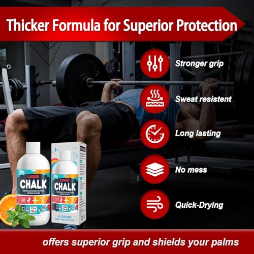 OUTTDOZ Pro Grade Liquid Chalk Mess-Free Gym Chalk for Weightlifting, Gymnastics, Rock Climbing, Dancing, Dries in Seconds| 1, 2, 4, 8, 30-Pack Options (5 oz 1-Pack) - Image 3