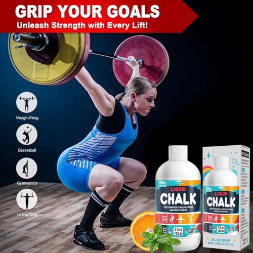 OUTTDOZ Pro Grade Liquid Chalk Mess-Free Gym Chalk for Weightlifting, Gymnastics, Rock Climbing, Dancing, Dries in Seconds| 1, 2, 4, 8, 30-Pack Options (5 oz 1-Pack) - Image 5