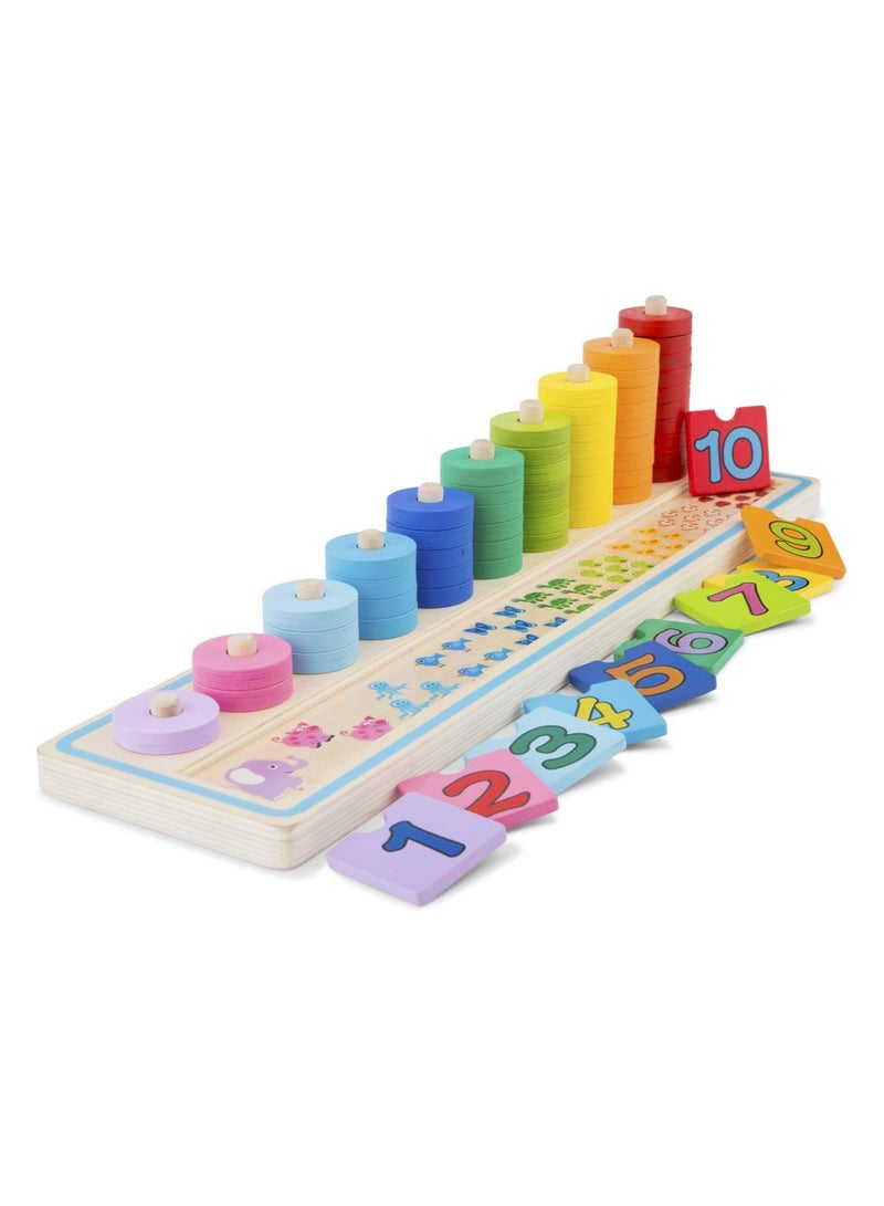 نيو كلاسيك تويز ألعاب كلاسيكية جديدة تعلم العد لعبة خشبية… - Image 2