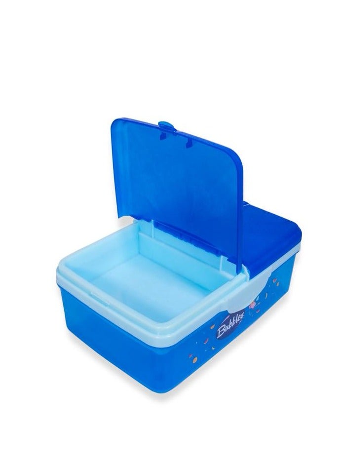 Bubbles Bubbles Smart Lunch Box Blue With Bubbles Spoon and Fork - MultIshape  - Image 4