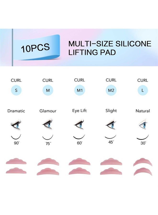 PERMANIA طقم كيس رفع الرموش، طقم تجعيد الرموش، رفع الرموش السريع في 5 دقائق في المنزل مع غراء قوي، طقم تجعيد الرموش يدوم 6-8 أسابيع (15 قطعة) - Image 3