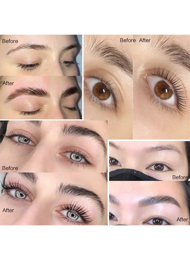 PERMANIA طقم كيس رفع الرموش، طقم تجعيد الرموش، رفع الرموش السريع في 5 دقائق في المنزل مع غراء قوي، طقم تجعيد الرموش يدوم 6-8 أسابيع (15 قطعة) - Image 2