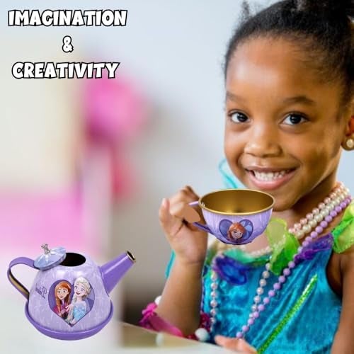 GRAPHENE Frozen Pretend Play Tea Party Set for Kids – 14-Piece Kitchen Toy for Girls & Boys Ages 3-6 Fun & Safe Tea Time Role Play Gift for Toddlers & Preschoolers - Image 4