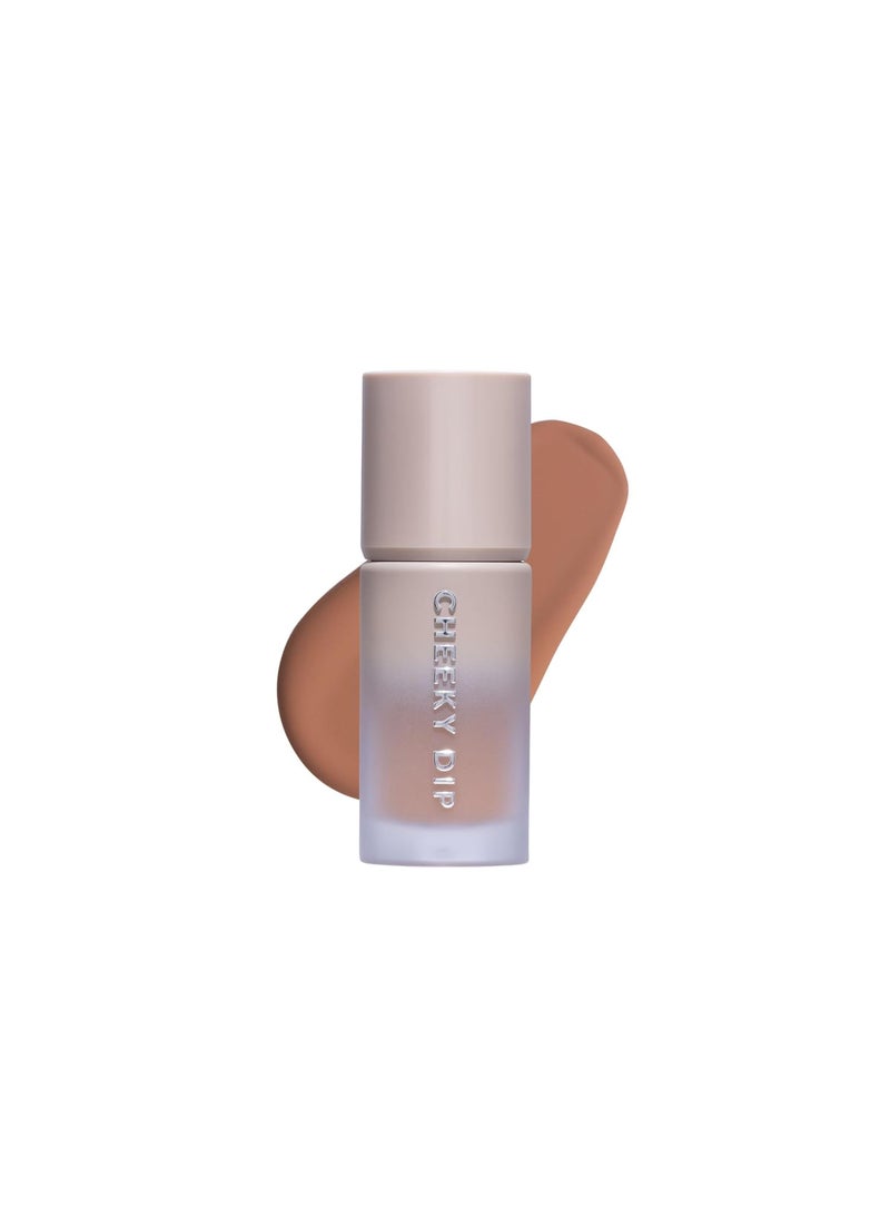 W7 W7 Cheeky Dip Liquid Bronzer  Pigmented Face Bronzing Makeup  Satin Matte Finish  Fierce 