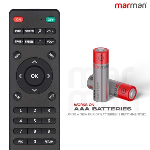 marman® Compatible with Universal Projector Remote Control Model RM-P1375 Suitable for Projector Brands are Listed with 2 Step Easy Configuration Remote Controller - Pairing Required - Image 4