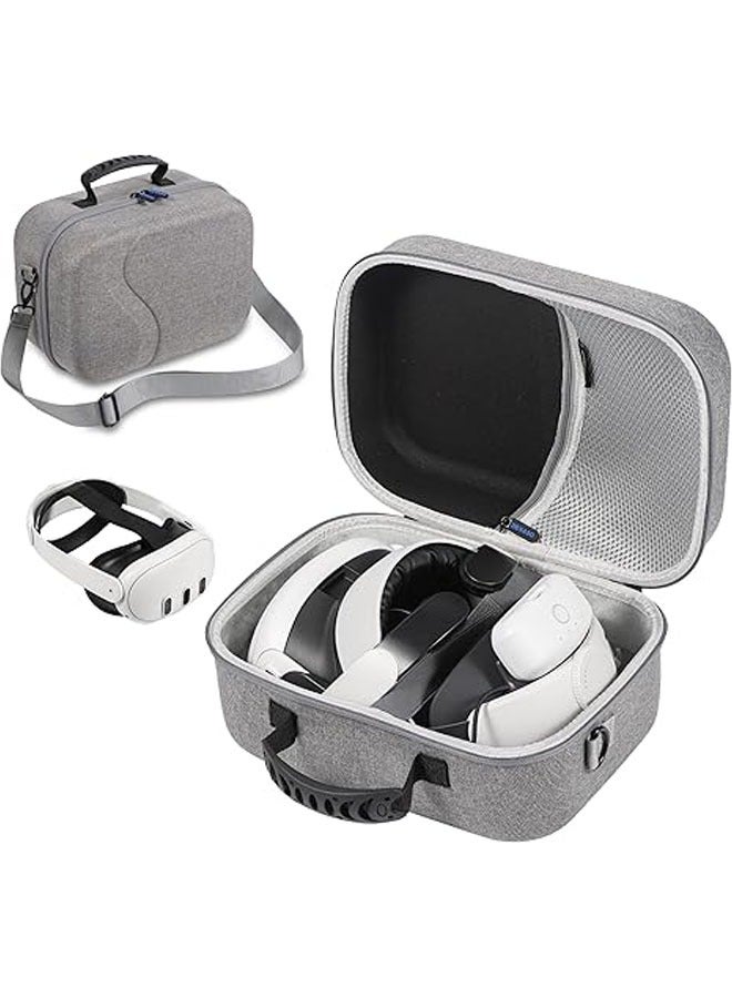 Meta Quest 3 Large Carrying Case, Travel Hard Shell Compatible with Battery Headband, Controllers, and Other Accessories, Superior Protection for Hard Shell and Oculus - Image 1