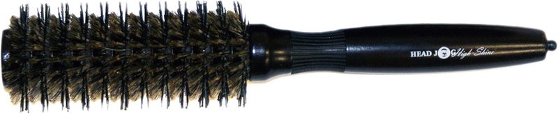 Head Jog 115 High Shine Radial Brush Boar TourmalineInfused Nylon Bristle Round Hairbrush For Quick Blow Dry Curling Straightening Styling Barrel Brush For Smooth Shiny Frizz Free Hair 27mm