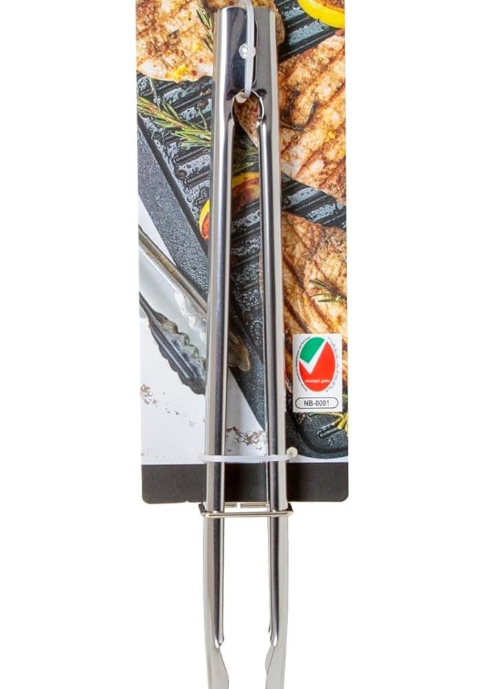 Fresh Choice Stainless Steel Tongs 12” (30.5cm) - Image 1