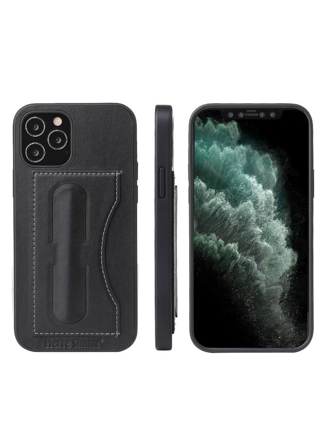 Zaboon Case For iPhone 12 Pro Max Fierre Shann Full Coverage Protective Leather Case with Holder & Card Slot - Image 1