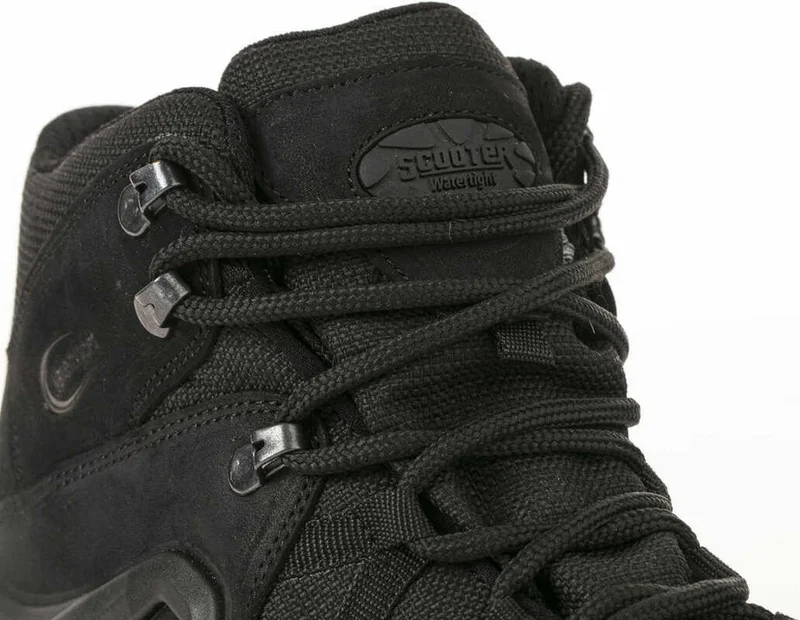 سكوتر P1492NS Leather Waterproof Tactical Black Men's Boots