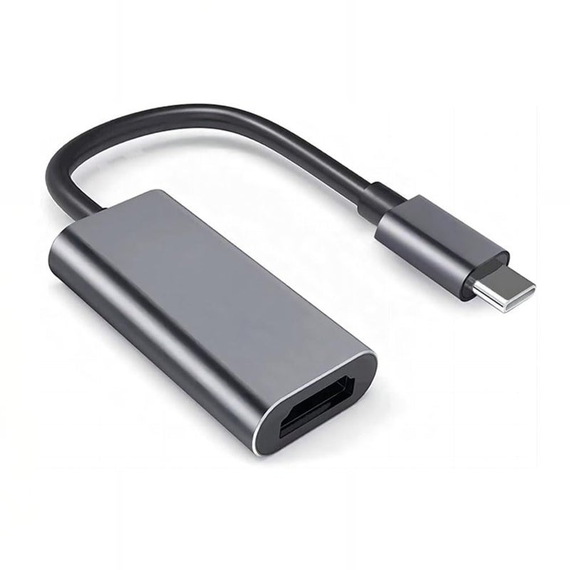 Type-C to HDMI Converter Docking Station – Silver, 1080p, 1 Unit, USB C Hub with HDMI, USB 3.0, for Laptop, Phone to TV