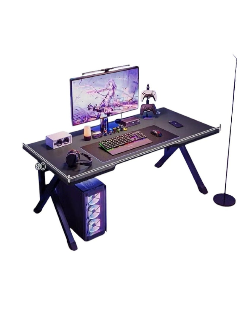 EXPERT Home Gaming Computer Desk, Study Writing Table, Modern Simple Laptop Table for Students, Teens and Adults, Easy to Assemble (Black)EI-105 - Image 1