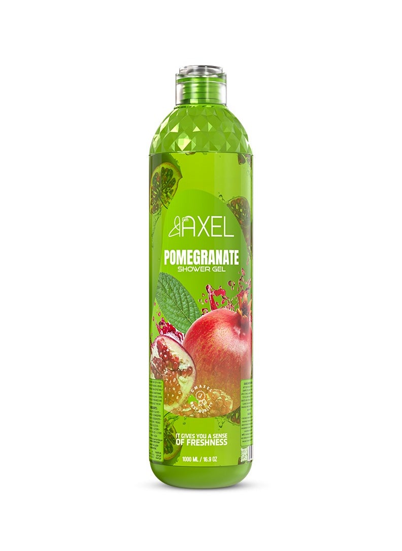 Pomegranate Scented Shower Gel - 1000ml - Deep Cleansing and Hydration with a Fruity Touch