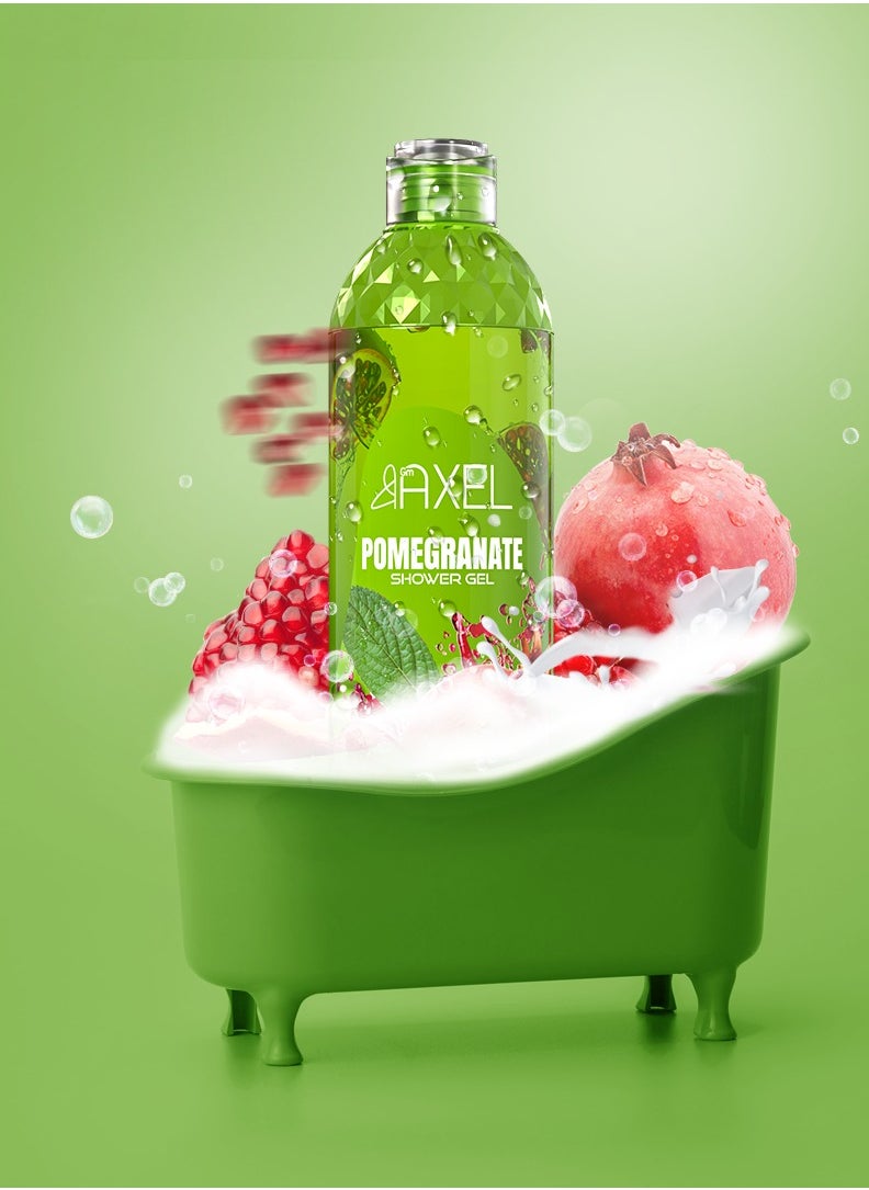 Pomegranate Scented Shower Gel - 1000ml - Deep Cleansing and Hydration with a Fruity Touch