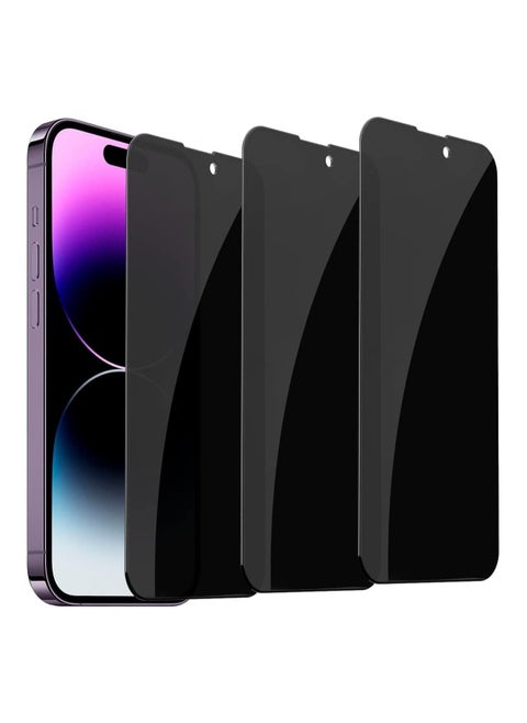 Privacy Screen Protector for iPhone 14 Pro Max 9H Tempered Glass 3-Pack Full Coverage Anti-Spy No Bubbles Case Friendly (iPhone 14 Pro Max)