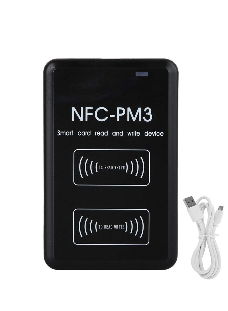 NFC Card Reader, USB Charged RFID Reader Writer, ID Card Copier Duplicate,  NFC Access Control Card, Full Encryption Decode, Contactless Smart Card Reader Writer, No Software