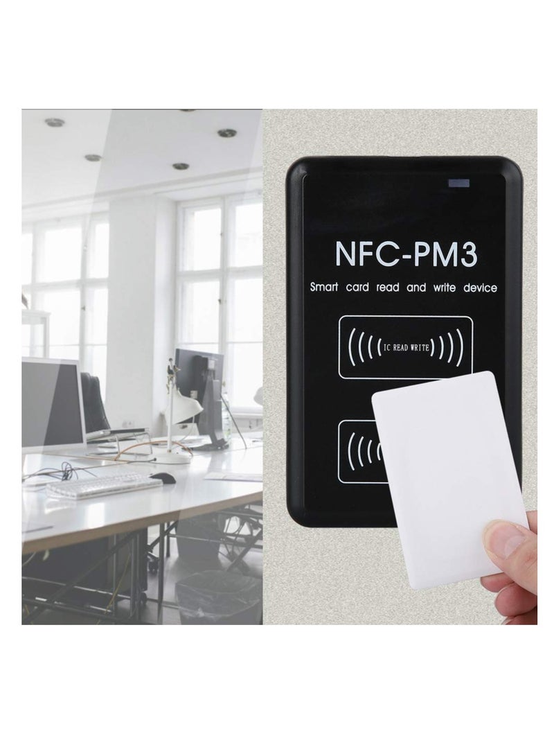 NFC Card Reader, USB Charged RFID Reader Writer, ID Card Copier Duplicate,  NFC Access Control Card, Full Encryption Decode, Contactless Smart Card Reader Writer, No Software